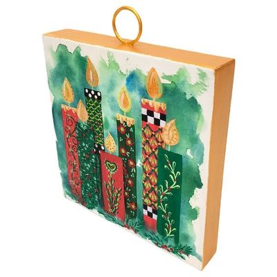 Mini Art Christmas Cottage Candles