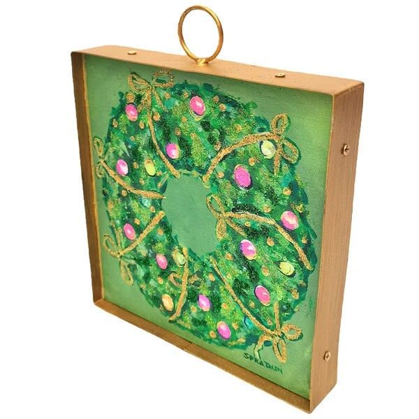 Mini Art Gold Ribbon Wreath