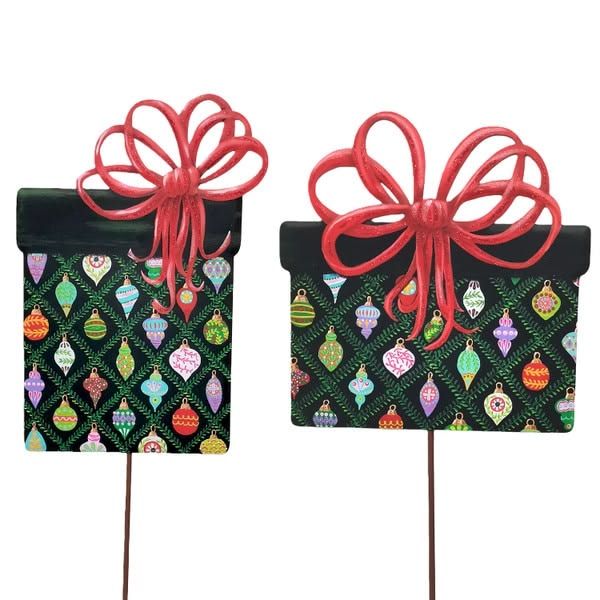 Merry &amp; Bright Gifts Wrapped in Ornament Paper