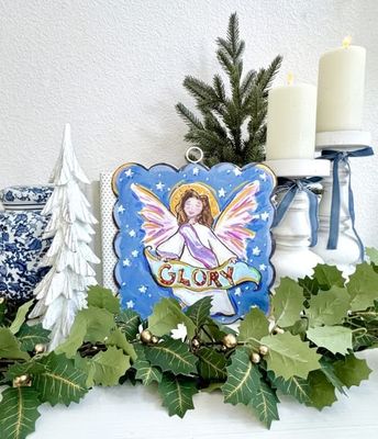 Large Scallop Art Glory Angel