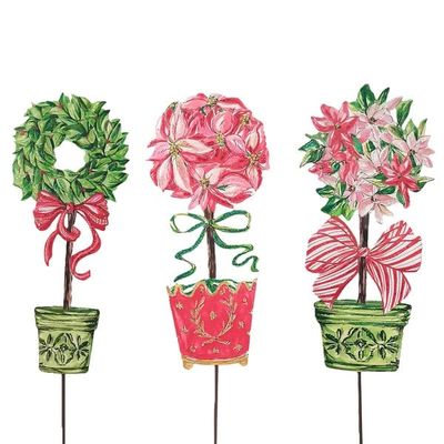 Traditional Tidings Topiaries
