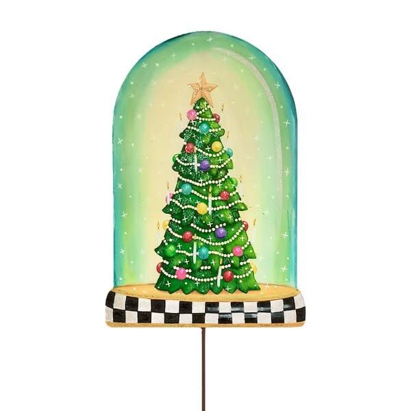 Merry &amp; Bright Tree in Cloche