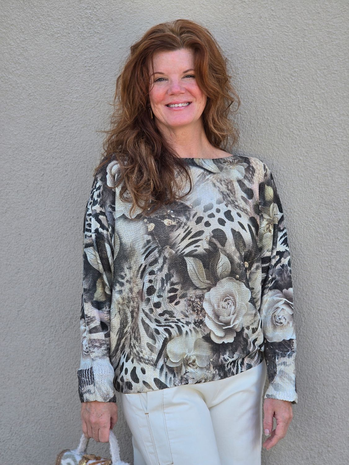 Elegant Roses Sweater