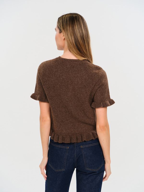 Cleo Ruffle Edge Sweater