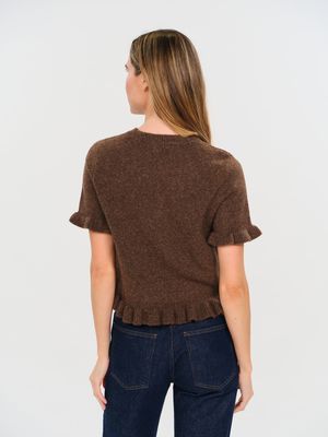 Cleo Ruffle Edge Sweater