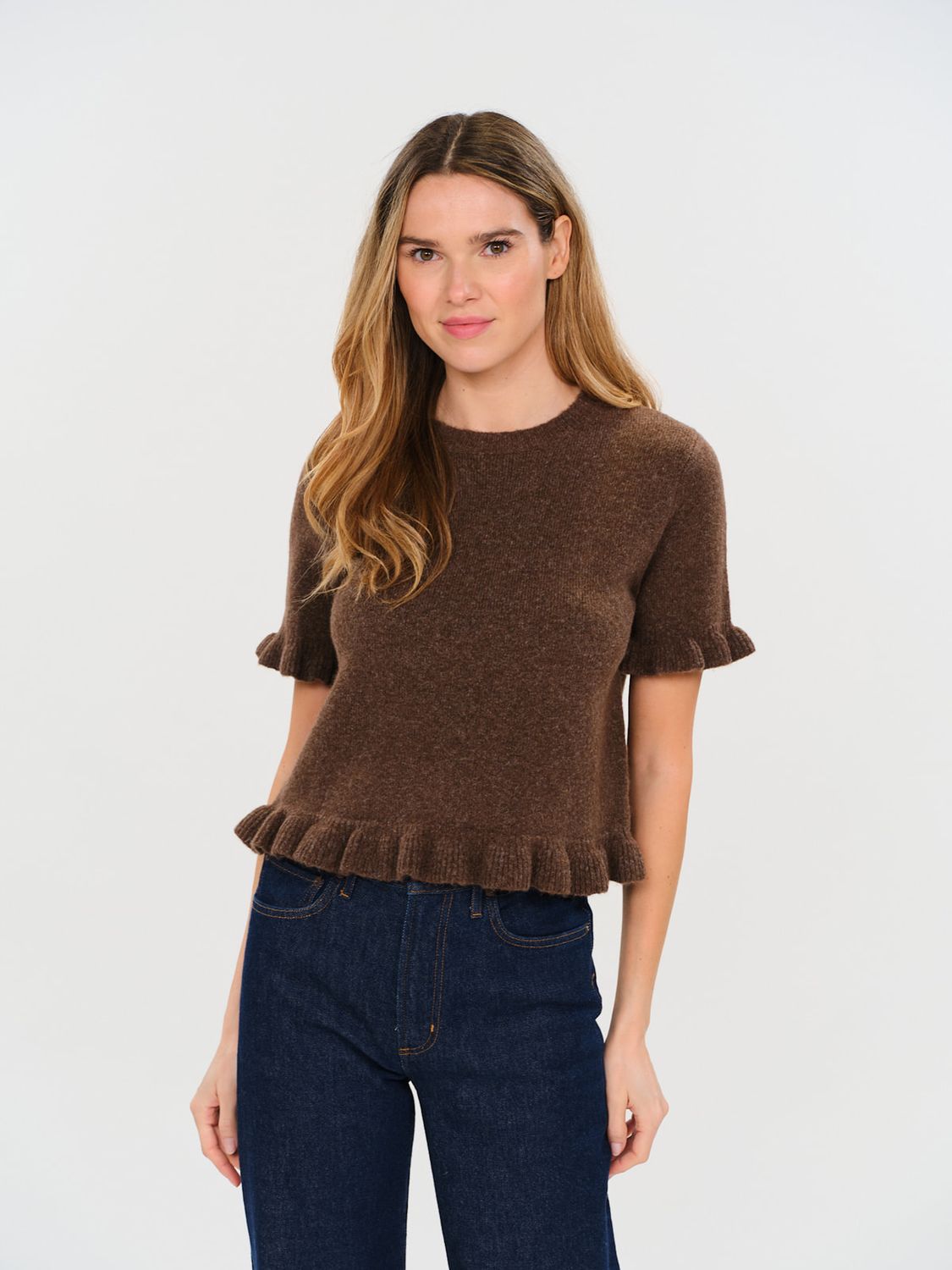 Cleo Ruffle Edge Sweater