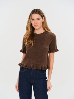 Cleo Ruffle Edge Sweater