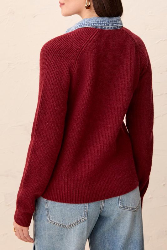Mixed Media Sweater Jacket