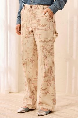 Audrey Printed Carpenter Jeans