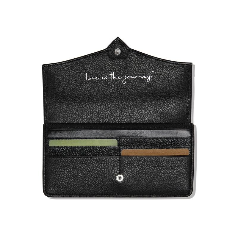 Cascade Large Wallet-Black/Chocolate