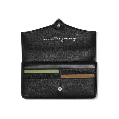 Cascade Large Wallet-Black/Chocolate