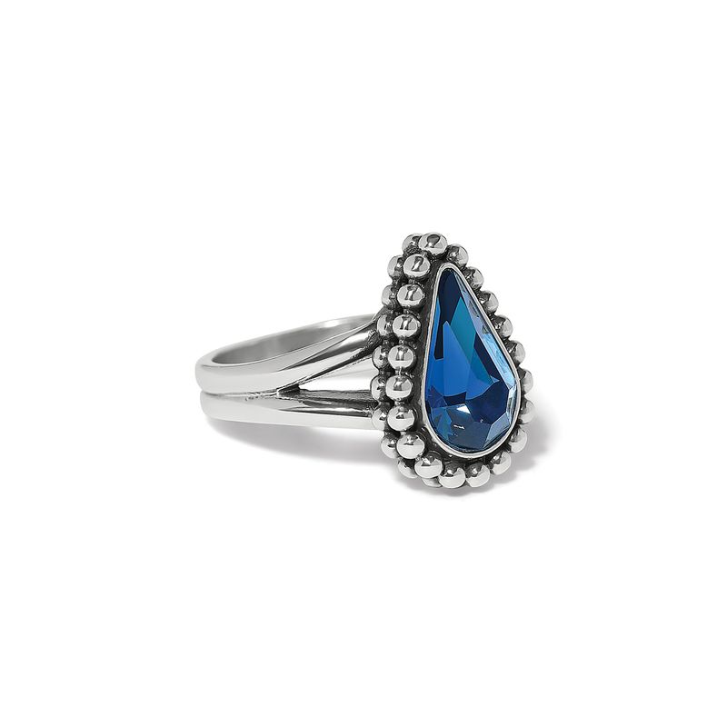 Twinkle Luxe Teardrop Ring-Blue 6