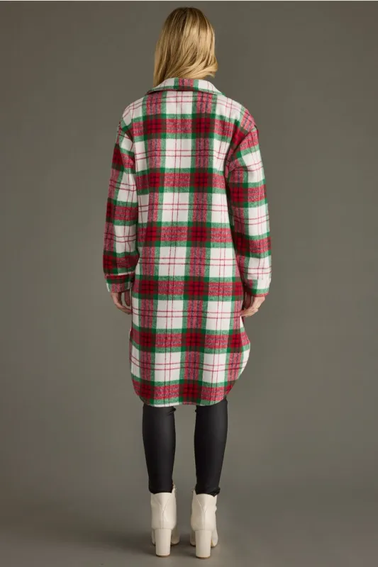 Plaid Long Shacket