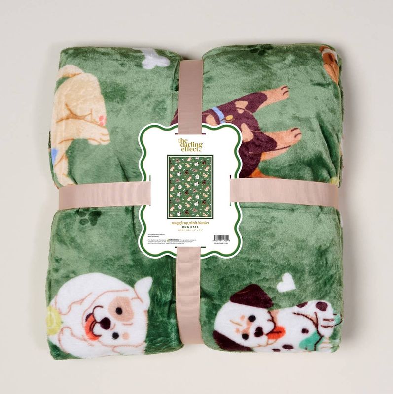 Snuggle Up Plush Blanket Dog Days