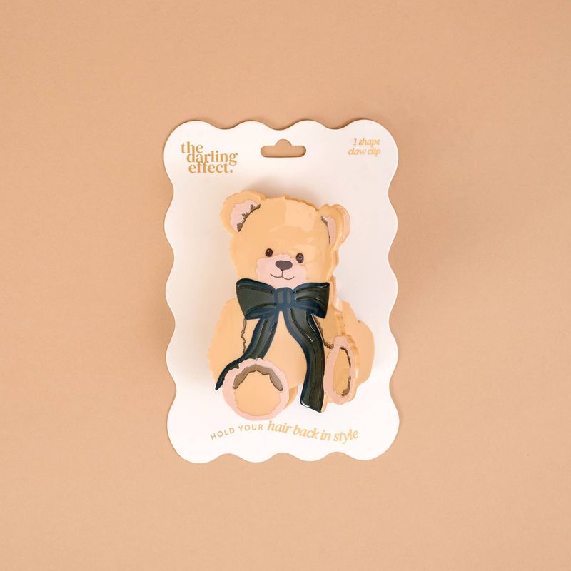 Shape Up Claw Clip-Teddy Bear Theo