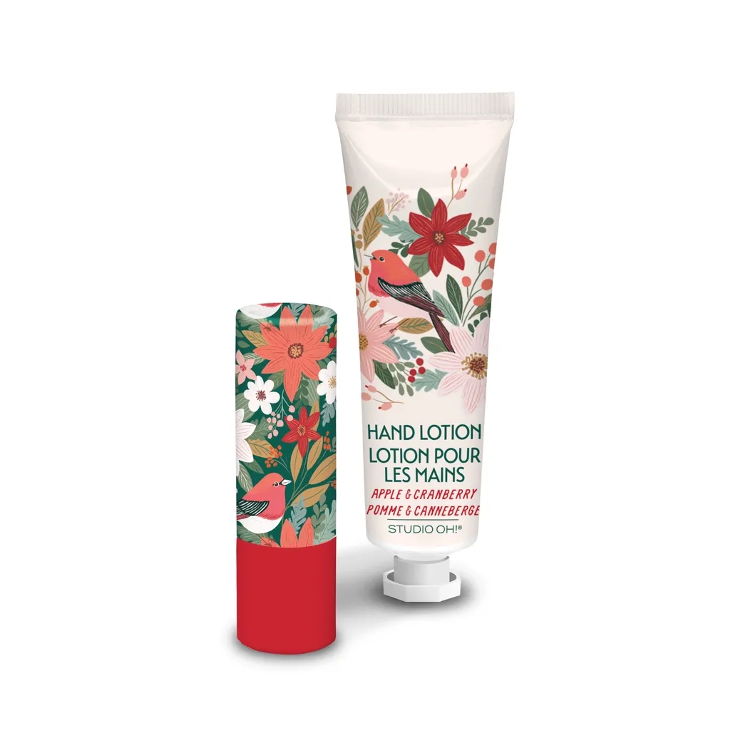Christmas Nature's Celebration Lip Balm &amp; Hand Lotion Set