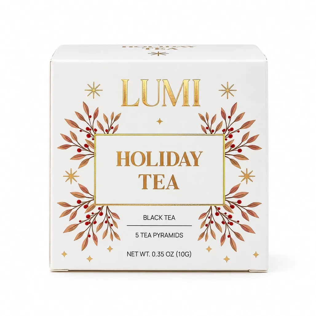 Holiday Tea – Black Tea, 5 Premium Tea Bags