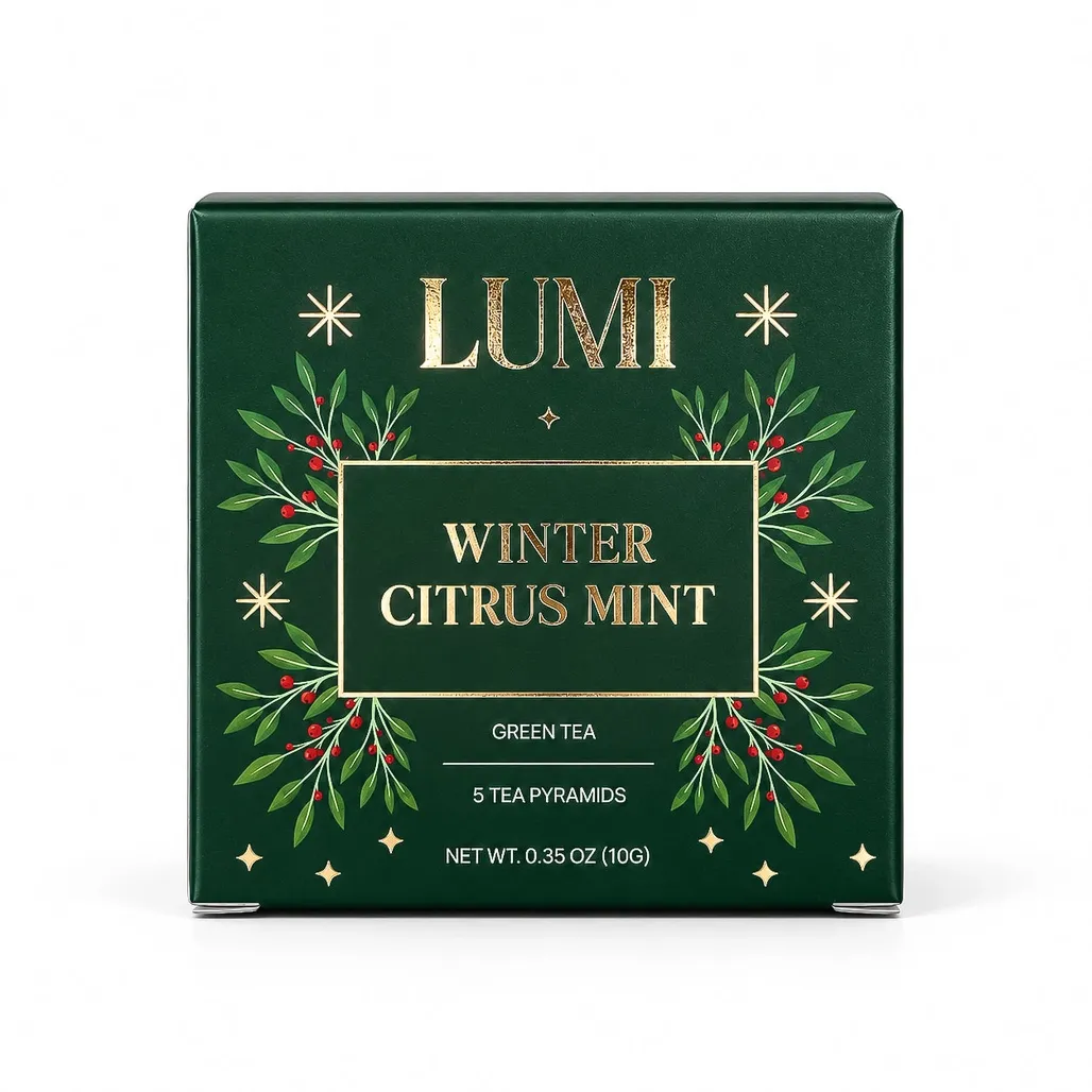 Winter Citrus Mint Green Tea - 5 Premium Tea Bags