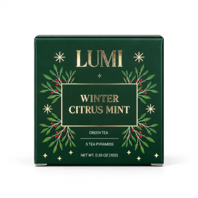 Winter Citrus Mint Green Tea - 5 Premium Tea Bags