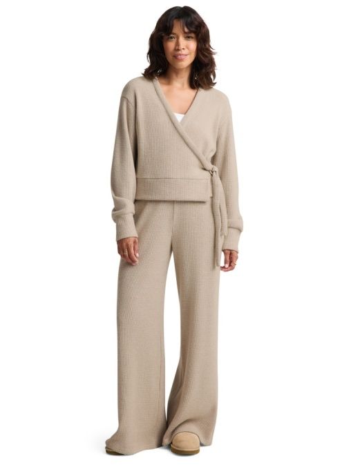 Rest Day Waffle Wide Leg Pant