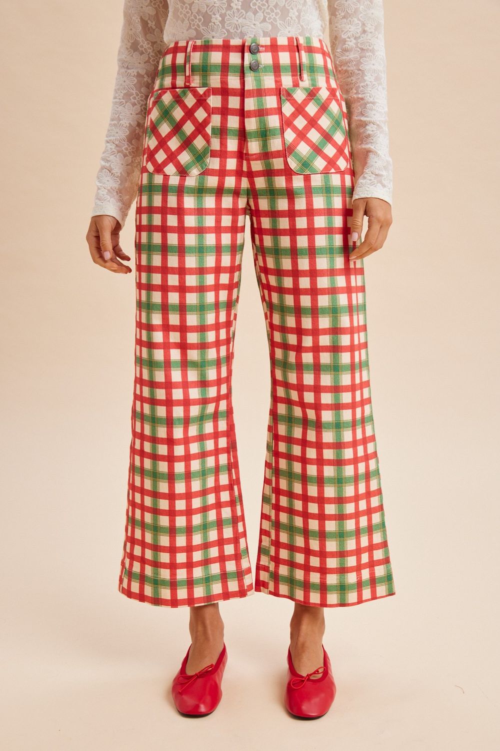 Christmas Gingham Pants