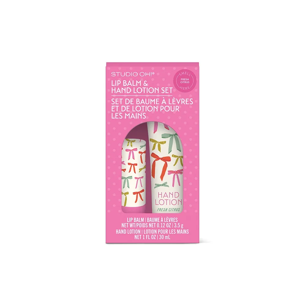 Put A Bow On It Lip Balm &amp; Hand Lotion Set
