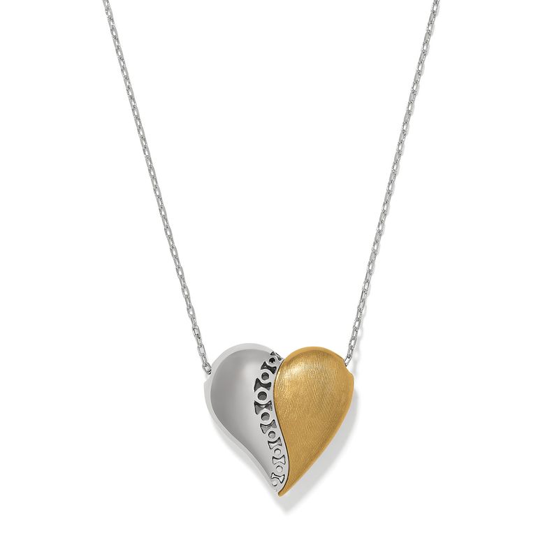 Inner Circle Curvy Heart Necklace