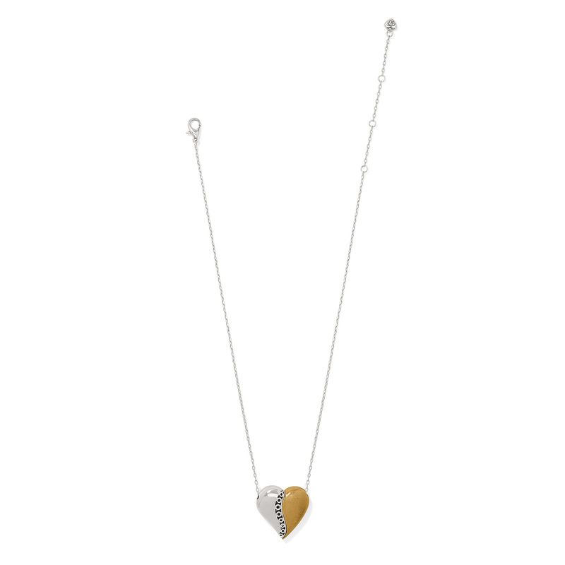 Inner Circle Curvy Heart Necklace