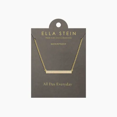 Tell Me Straight Pendant Necklace - Gold