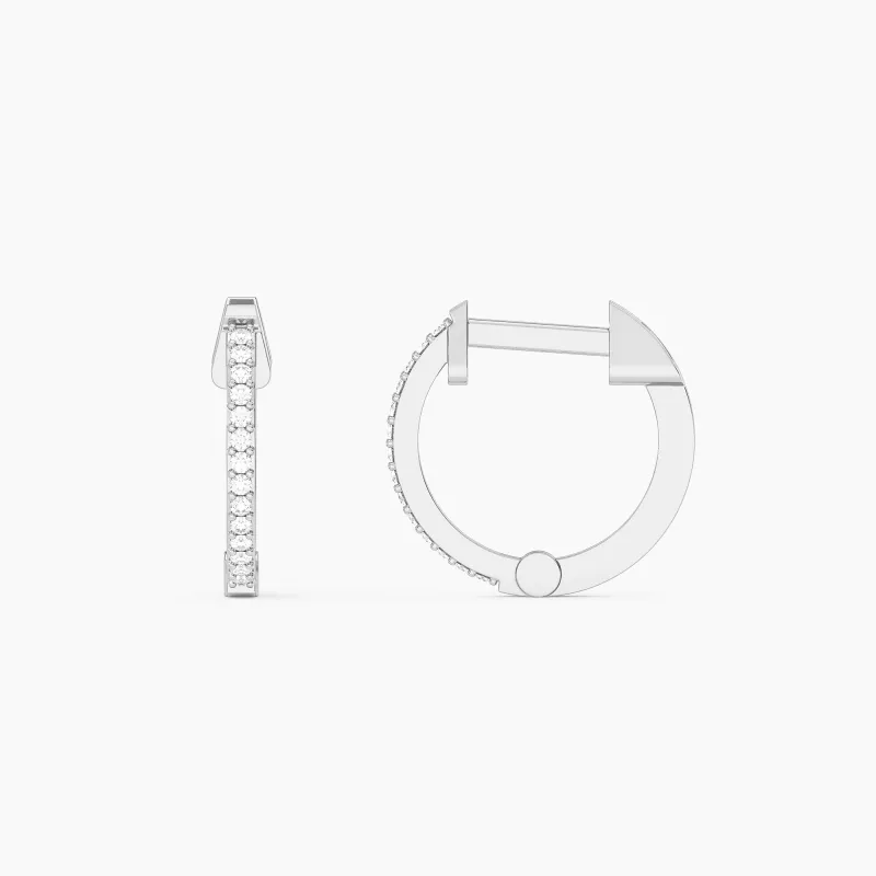 Half-Hearted Adventure Huggie Earrings - Silver