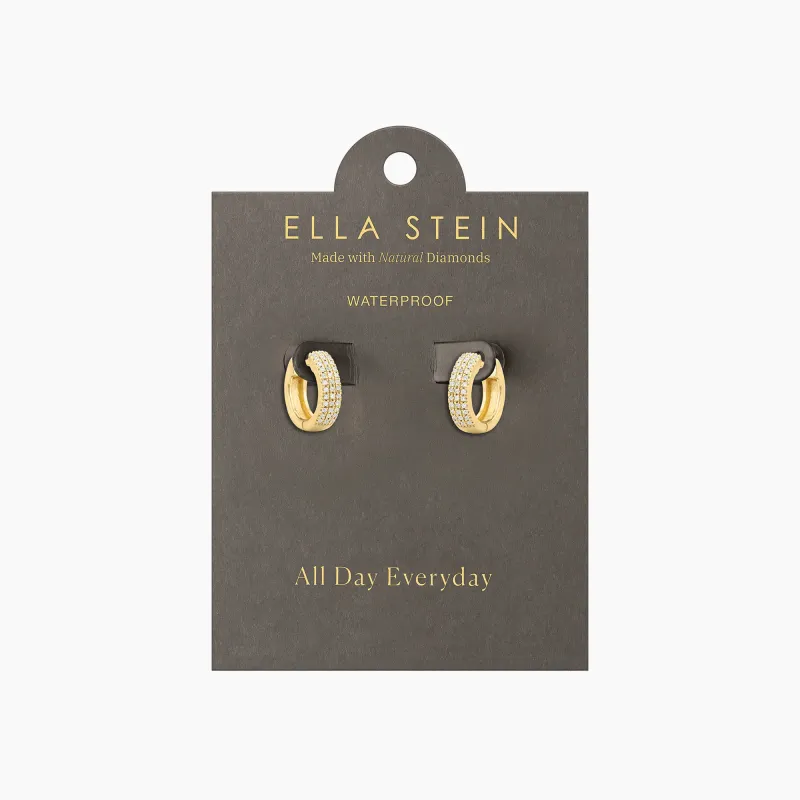 Three Ways to Shine Huggie Earrings - Gold