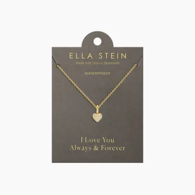 Small Heart Pendant Necklace - Gold