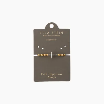Believe Beaded Bracelet - Gold