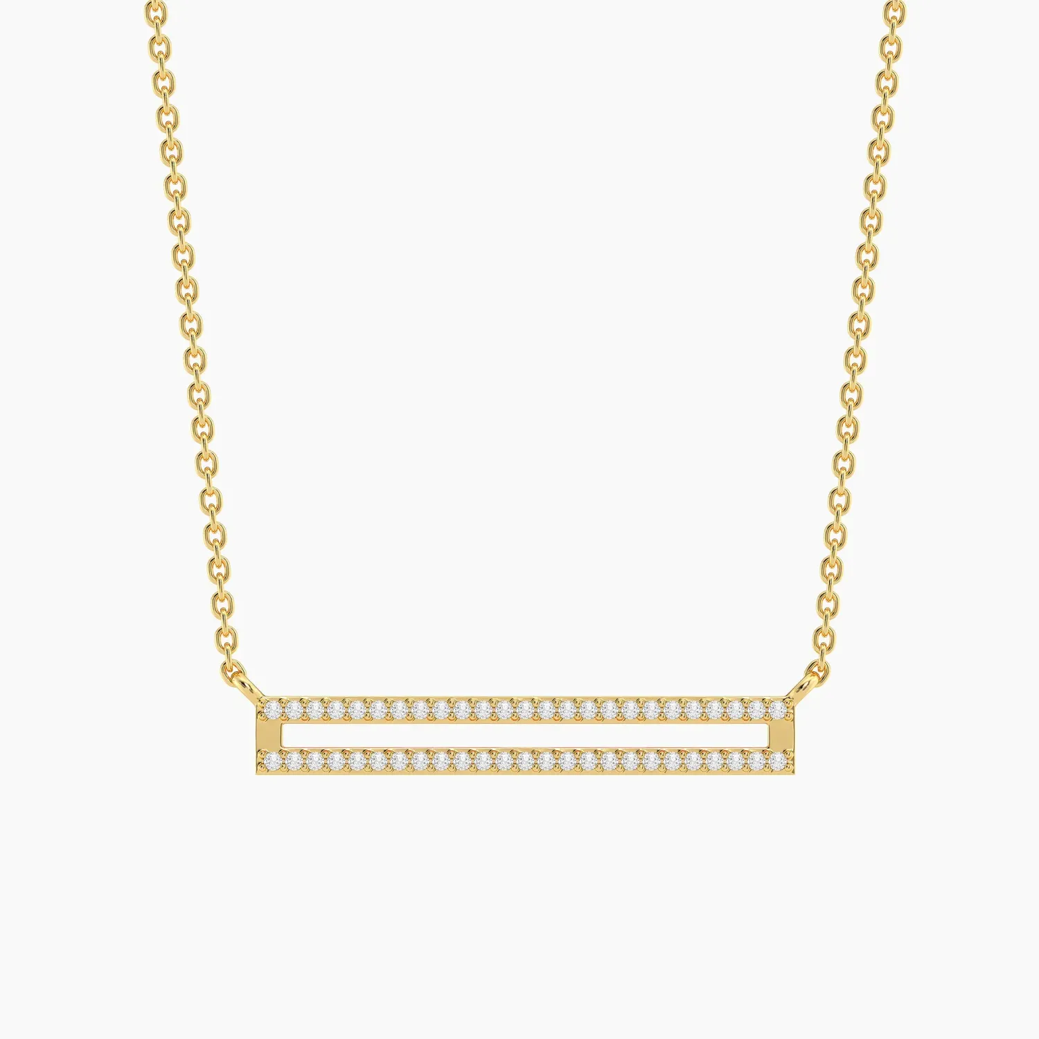 Set The Bar Pendant Necklace - Gold