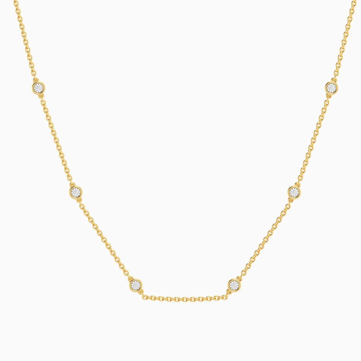 In The Loop Chain Necklace - Gold