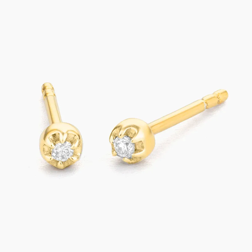 Ala Stud Earrings - Gold