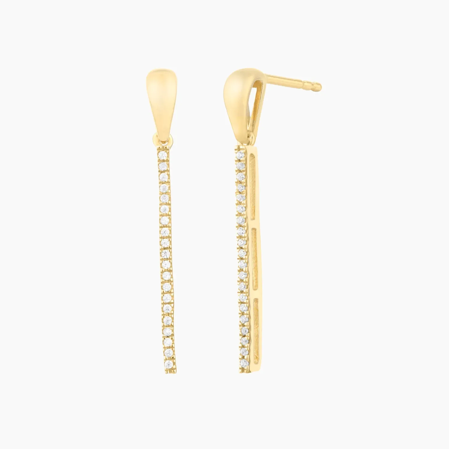Drop The Mic Earrings - Gold