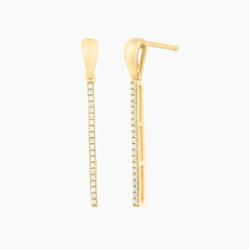 Drop The Mic Earrings - Gold