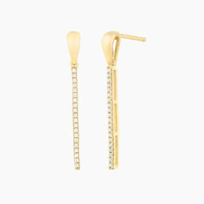 Drop The Mic Earrings - Gold
