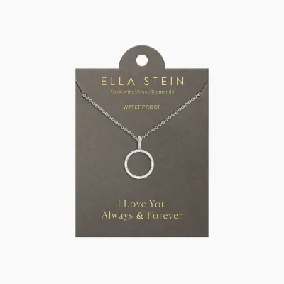 Standing O Pendant Necklace - Silver