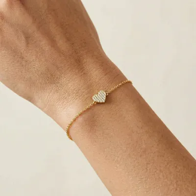 All Heart Chain Bracelet - Gold