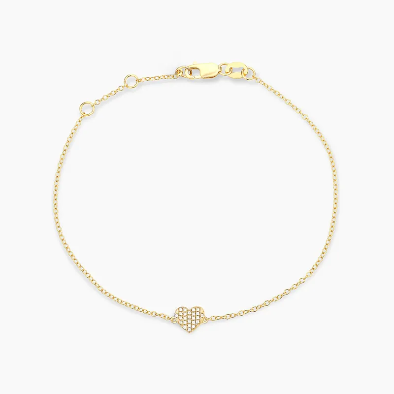 All Heart Chain Bracelet - Gold