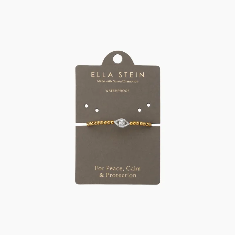 Eye on the Prize Beaded Bracelet - Gold