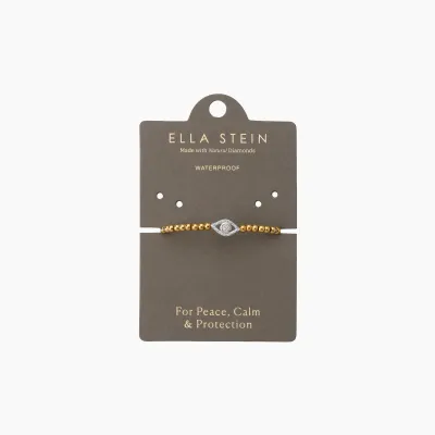Eye on the Prize Beaded Bracelet - Gold