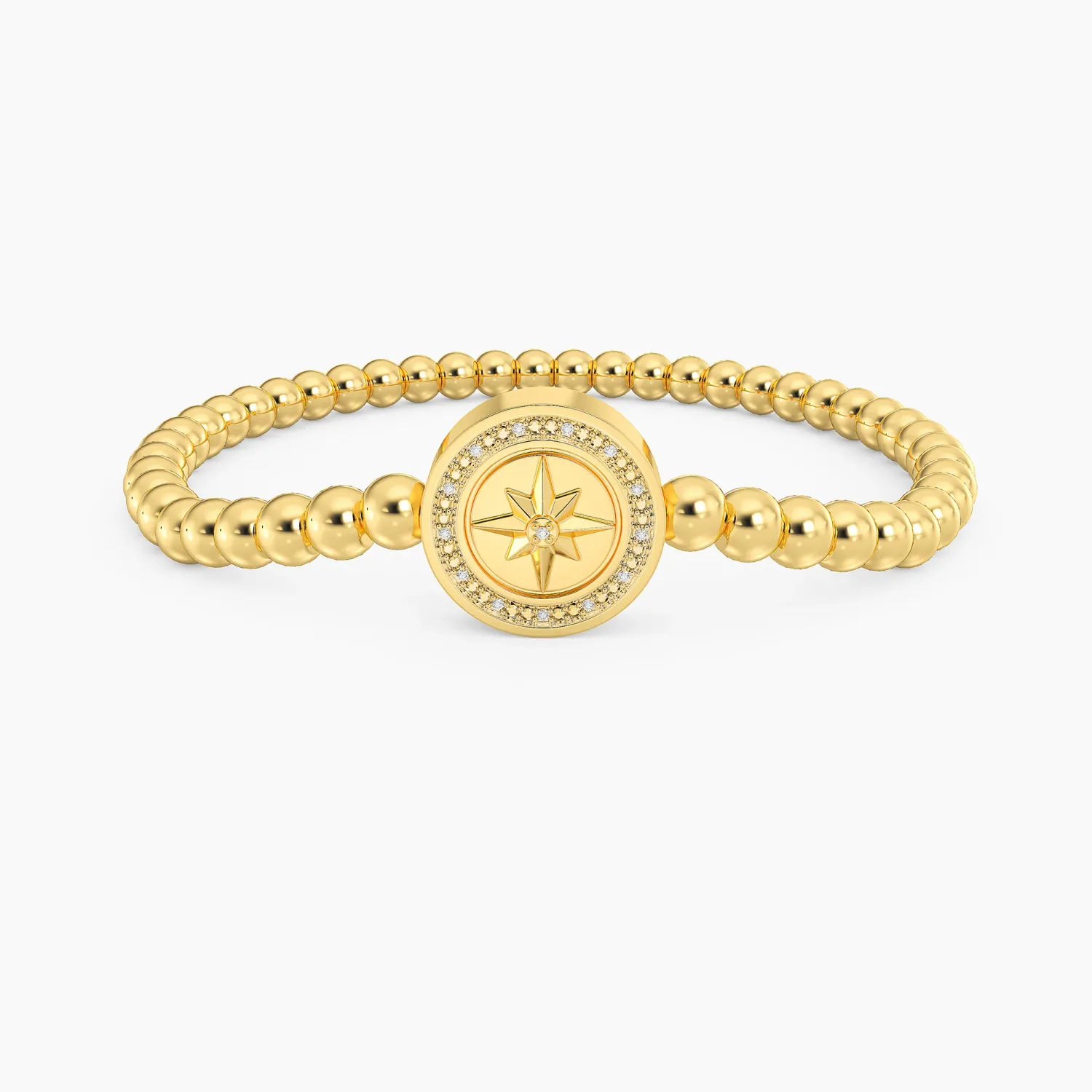 Your Own Path Beaded Bracelet - Gold