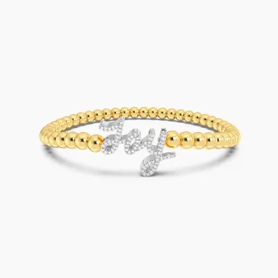 Joy! Beaded Bracelet - Gold