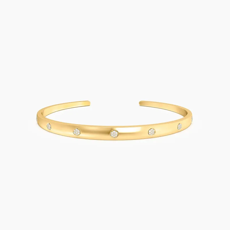 Lucky 7 Cuff Bracelet - Gold
