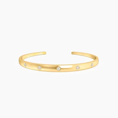 Lucky 7 Cuff Bracelet - Gold