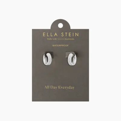 Three Ways to Shine Huggie Earrings - Silver