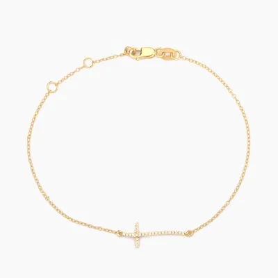 Criss Cross Chain Bracelet - Gold
